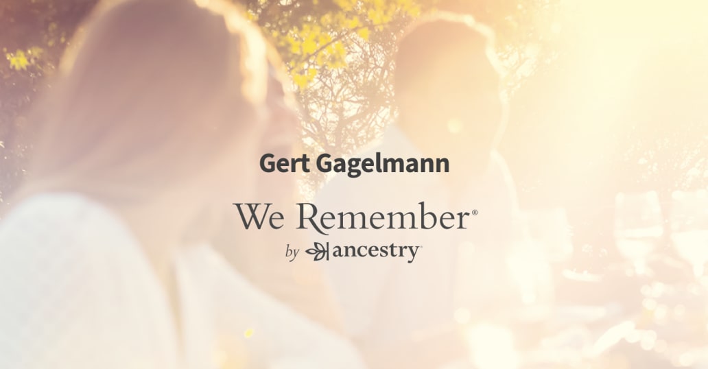 Gert Gagelmann Obituary